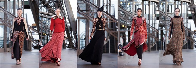 Unconventional Catwalk Took Over Paris The Phenomenal Success of Jessia Minh Anhs Autumn Fashion Show Atop the Eiffel Tower